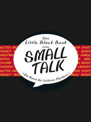 cover image of Das Little Black Book vom Smalltalk